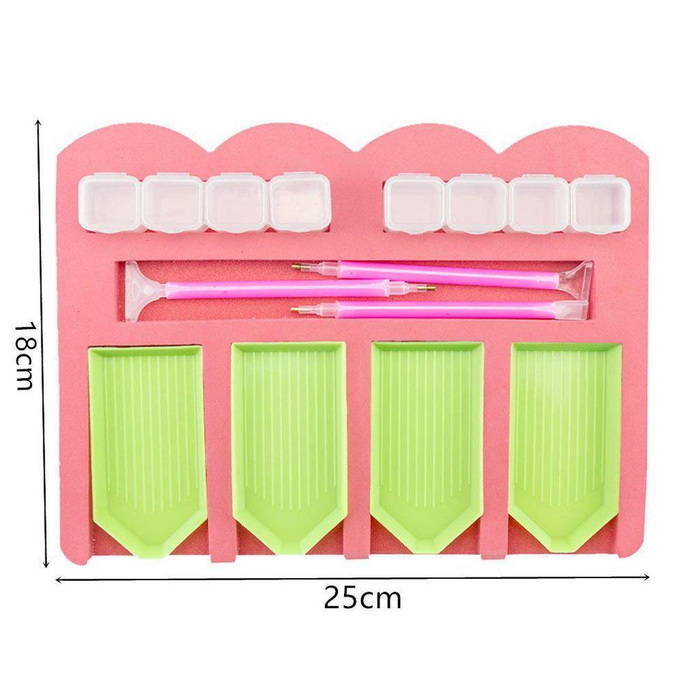 4 Slot Diamond Painting Tray Organizer