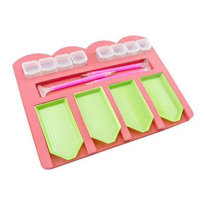 4 Slot Diamond Painting Tray Organizer