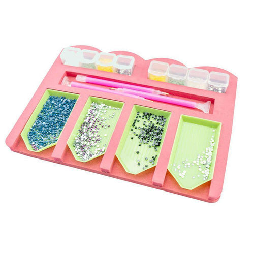 4 Slot Diamond Painting Tray Organizer