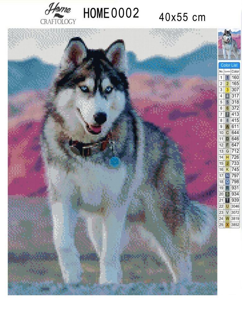 Adult Husky - Diamond Painting Kit - Home Craftology