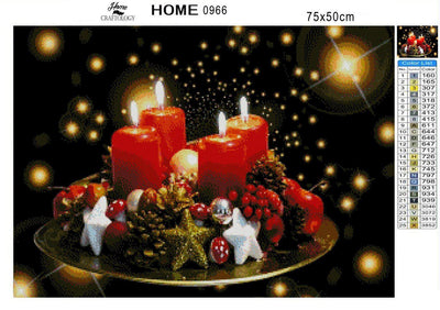 Advent Candles - Diamond Painting Kit - Home Craftology
