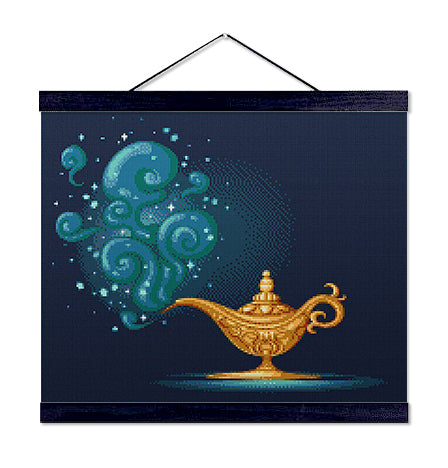 The Arabian Nights Magical Lamp - Premium Diamond Painting Kit