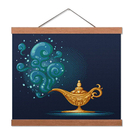 The Arabian Nights Magical Lamp - Premium Diamond Painting Kit