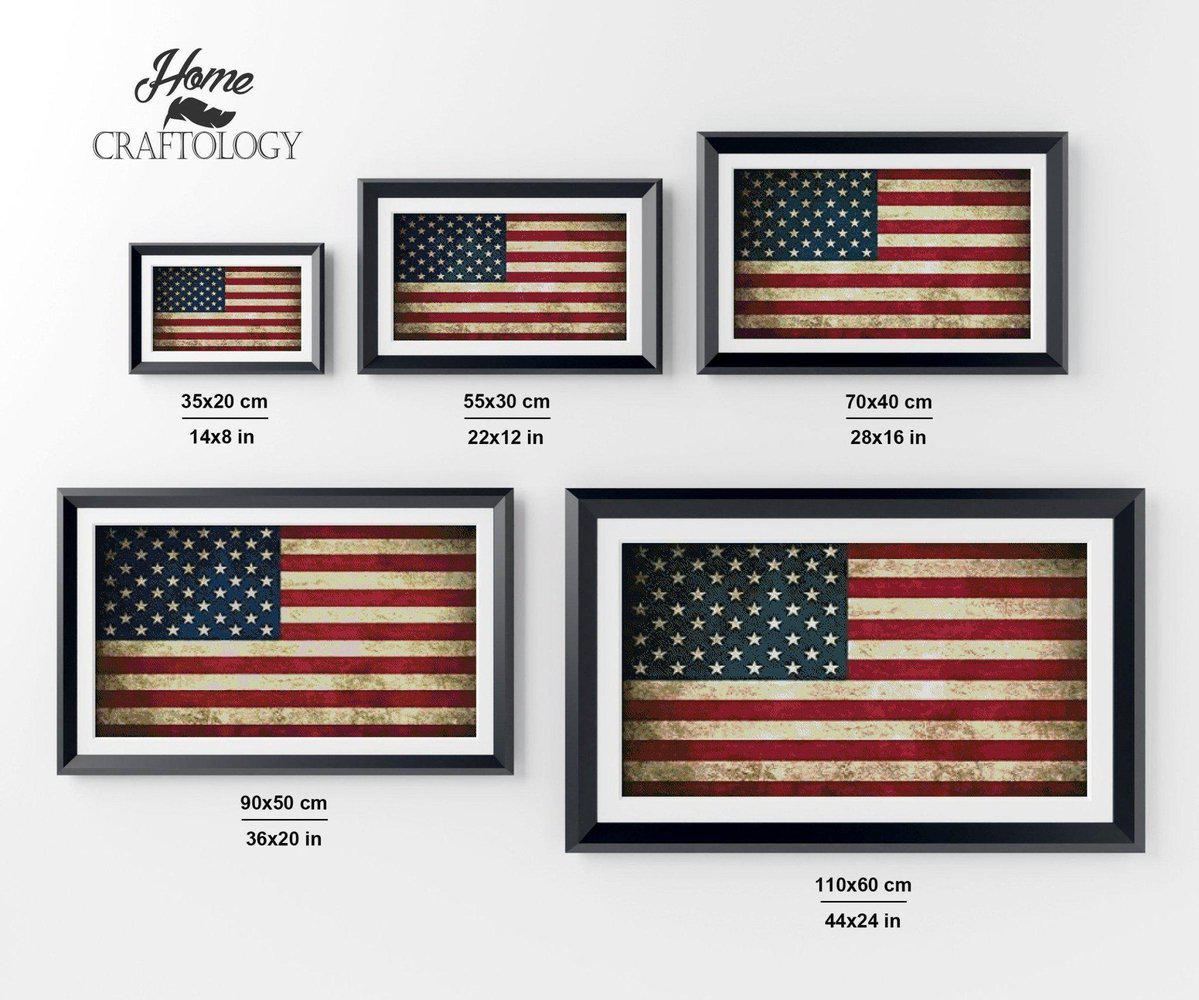American Flag - Diamond Painting Kit - Home Craftology