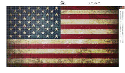 American Flag - Diamond Painting Kit - Home Craftology