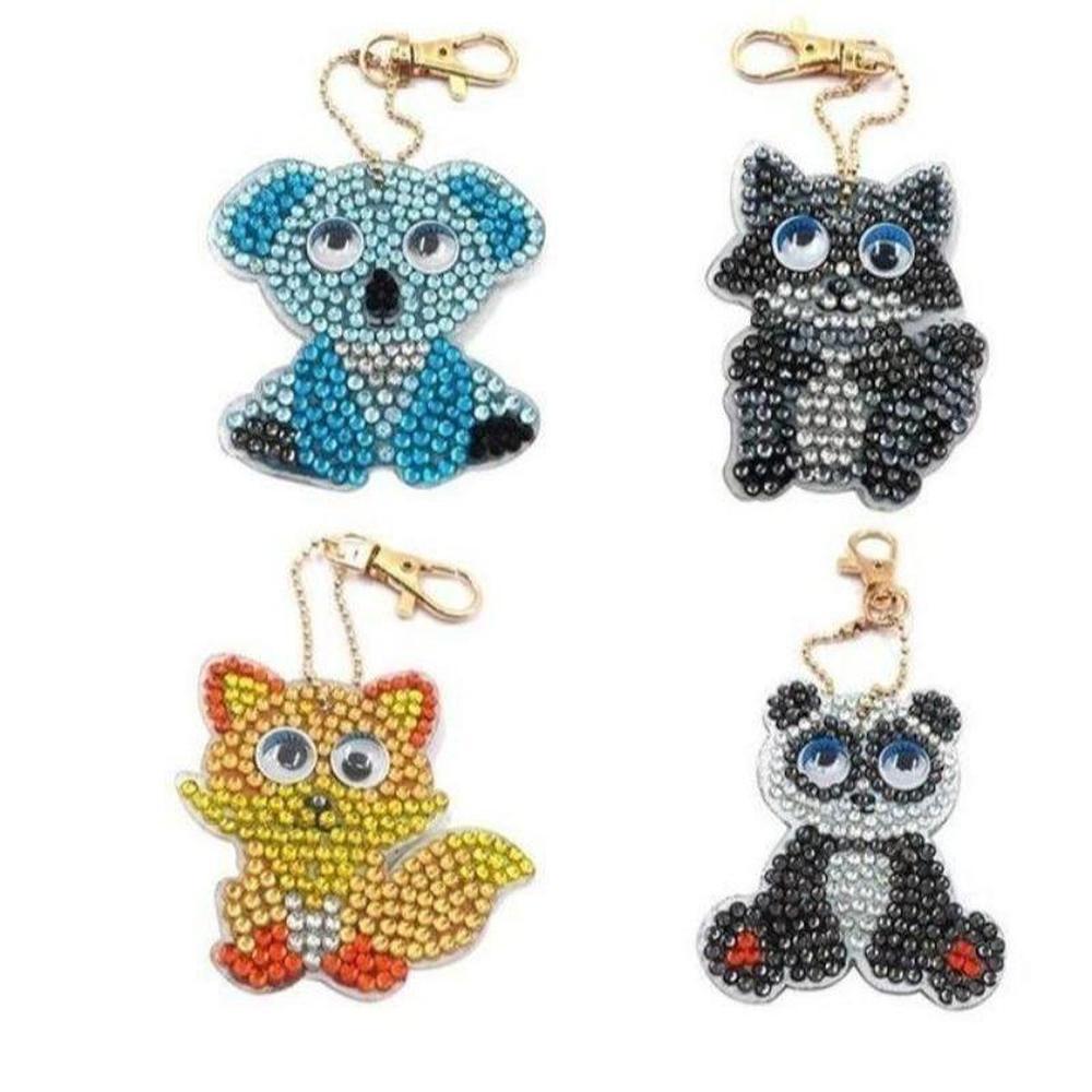 Animals - Diamond Painting Keychain - Home Craftology