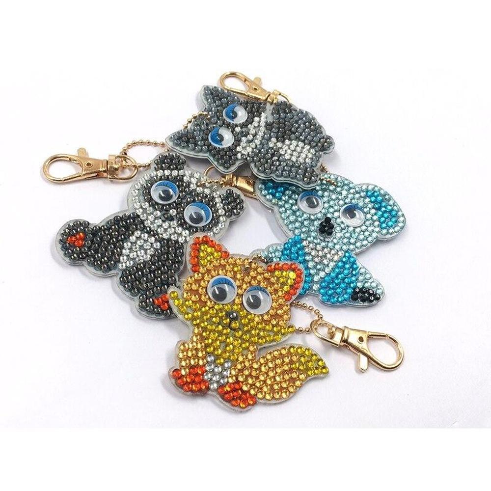 Animals - Diamond Painting Keychain - Home Craftology