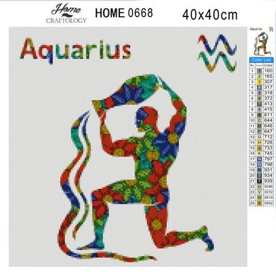 Aquarius - Diamond Painting Kit - Home Craftology