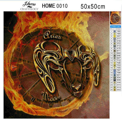 Aries Horoscope - Diamond Painting Kit - Home Craftology