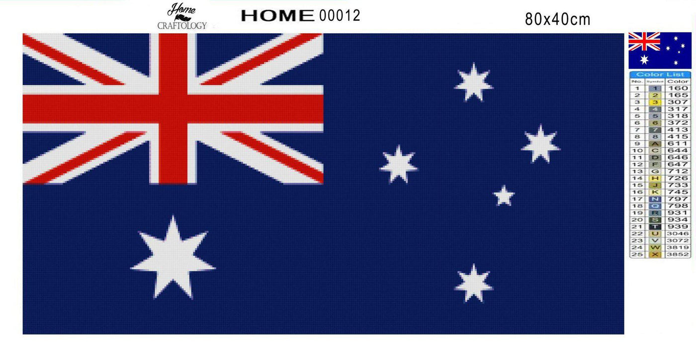 Australia Flag - Diamond Painting Kit - Home Craftology