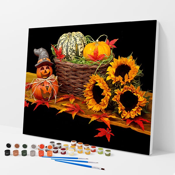 Halloween Pumpkins Kit - Paint By Numbers