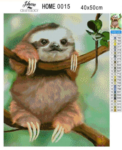 Baby Sloth - Diamond Painting Kit - Home Craftology