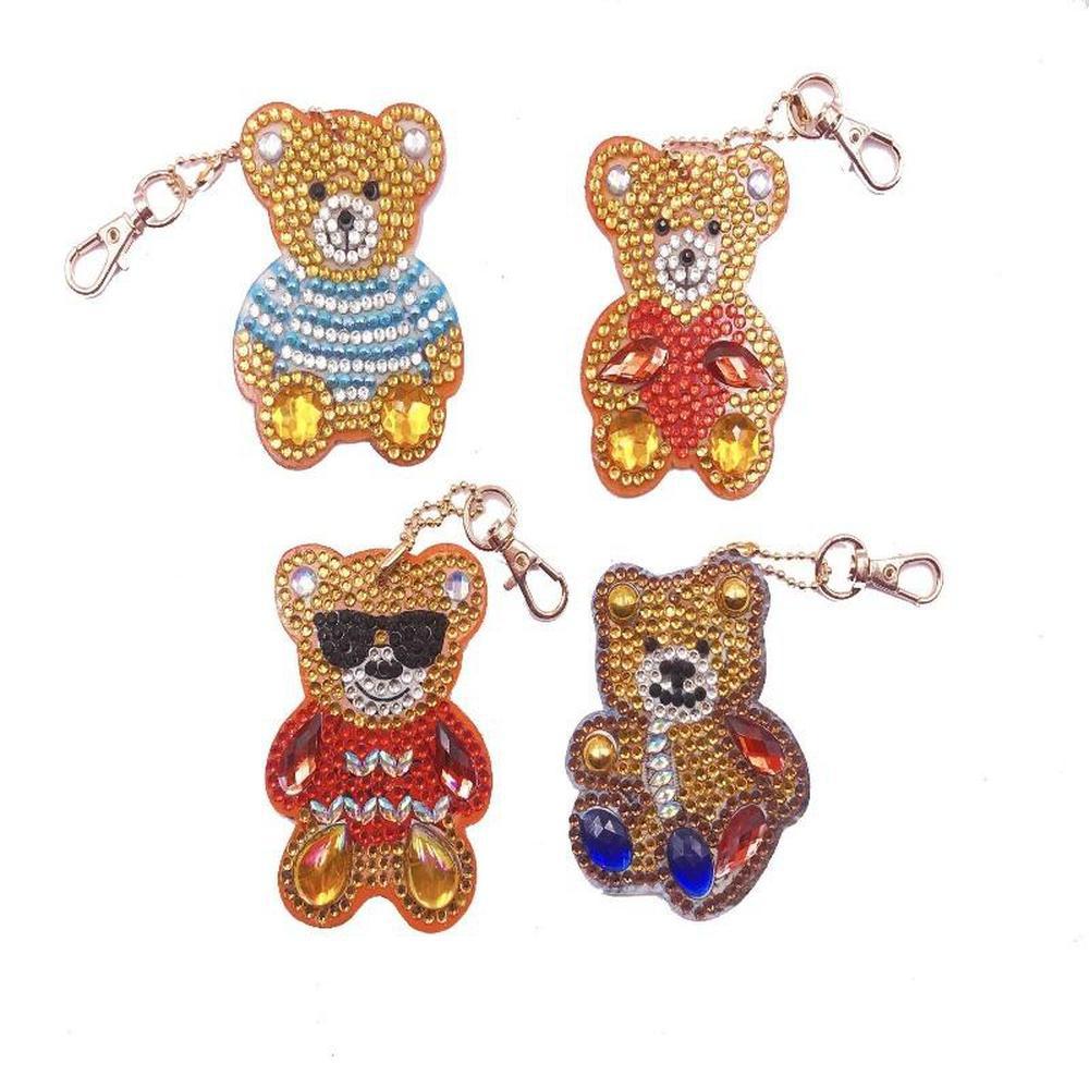 Bears - Diamond Painting Keychain - Home Craftology