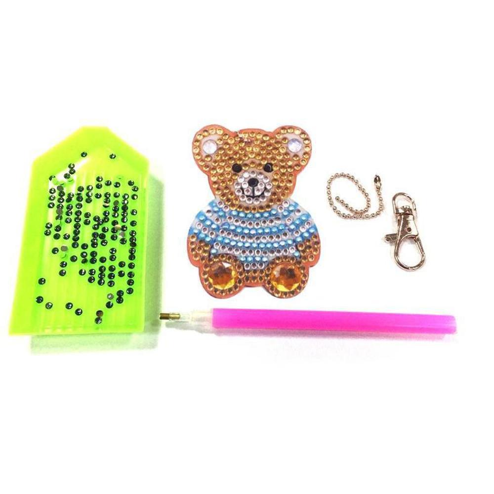 Bears - Diamond Painting Keychain - Home Craftology