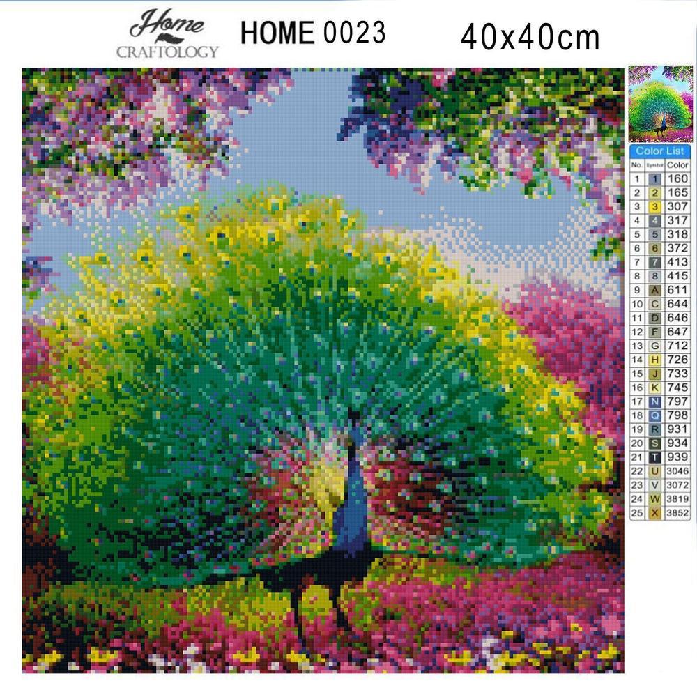 Beautiful Peacock Feathers - Diamond Painting Kit - Home Craftology
