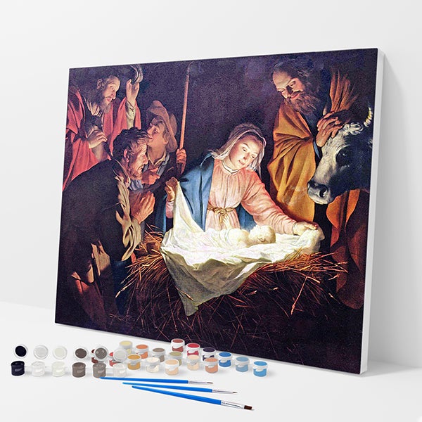 Birth of Jesus Kit - Paint By Numbers