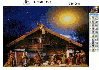 Birth of Jesus - Diamond Painting Kit - Home Craftology