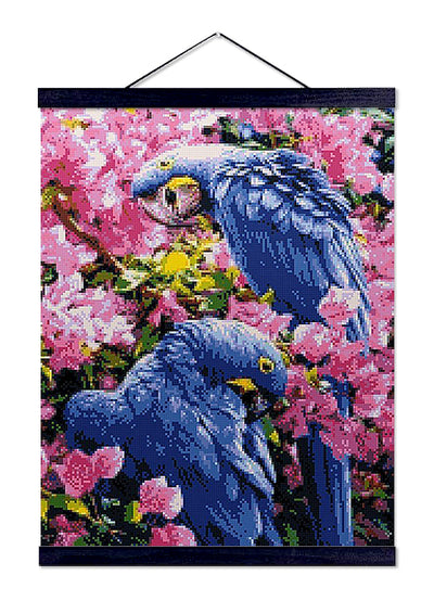 Blue Macaw Birds - Premium Diamond Painting Kit