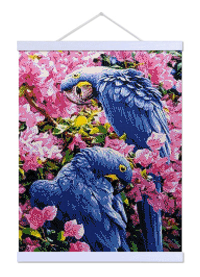 Blue Macaw Birds - Premium Diamond Painting Kit