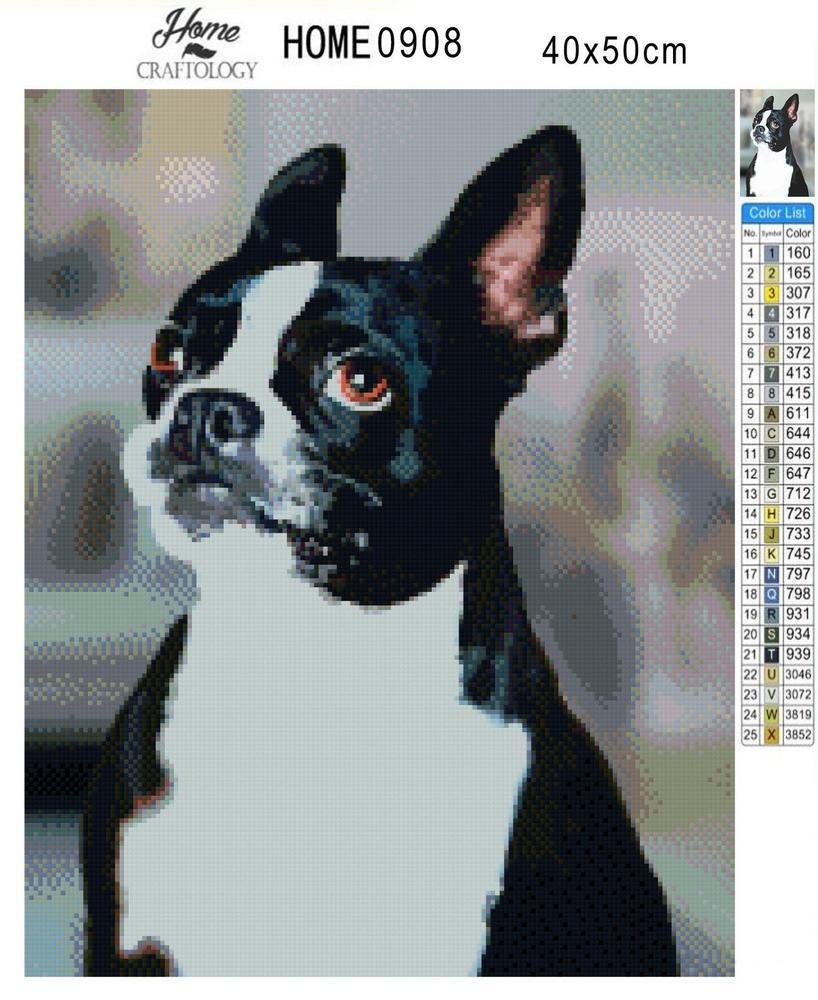 Boston Terrier - Diamond Painting Kit - Home Craftology