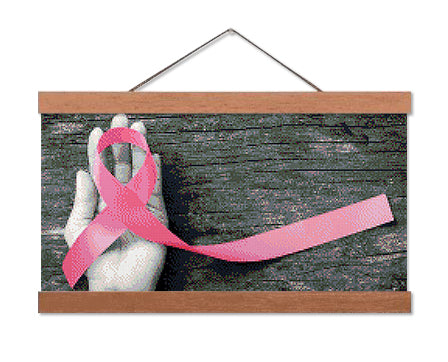 Breast Cancer Ribbon - Premium Diamond Painting Kit