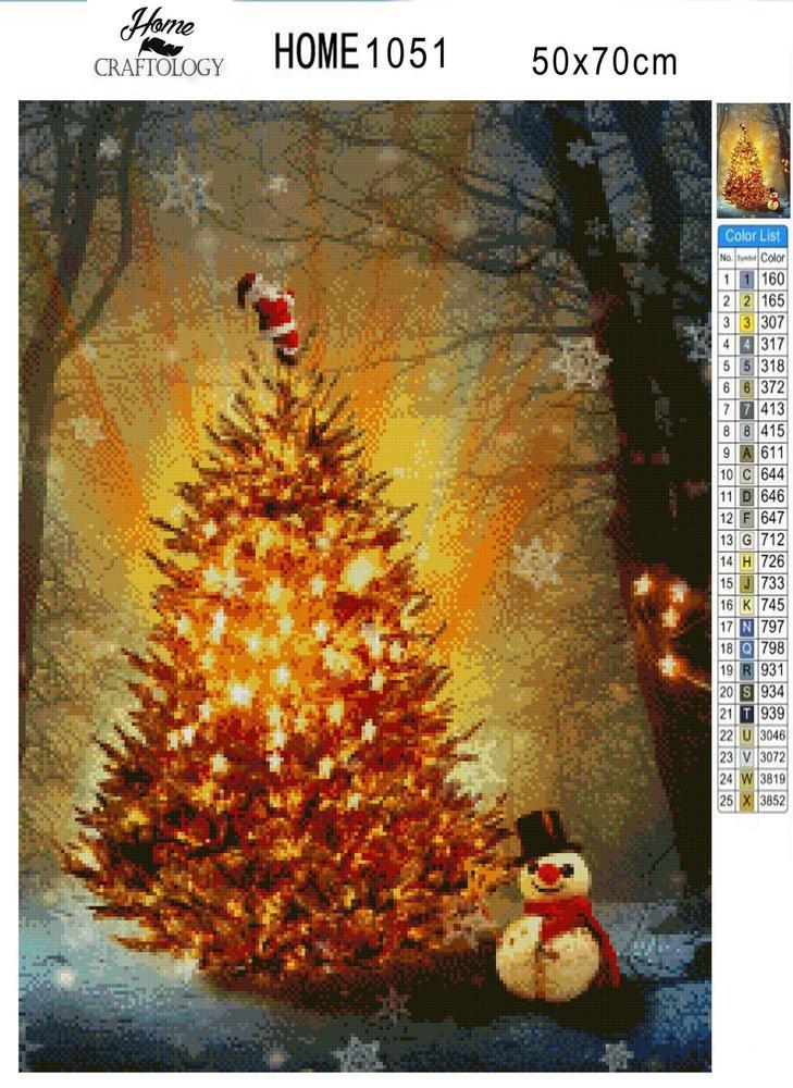 Bright Christmas Tree - Diamond Painting Kit - Home Craftology