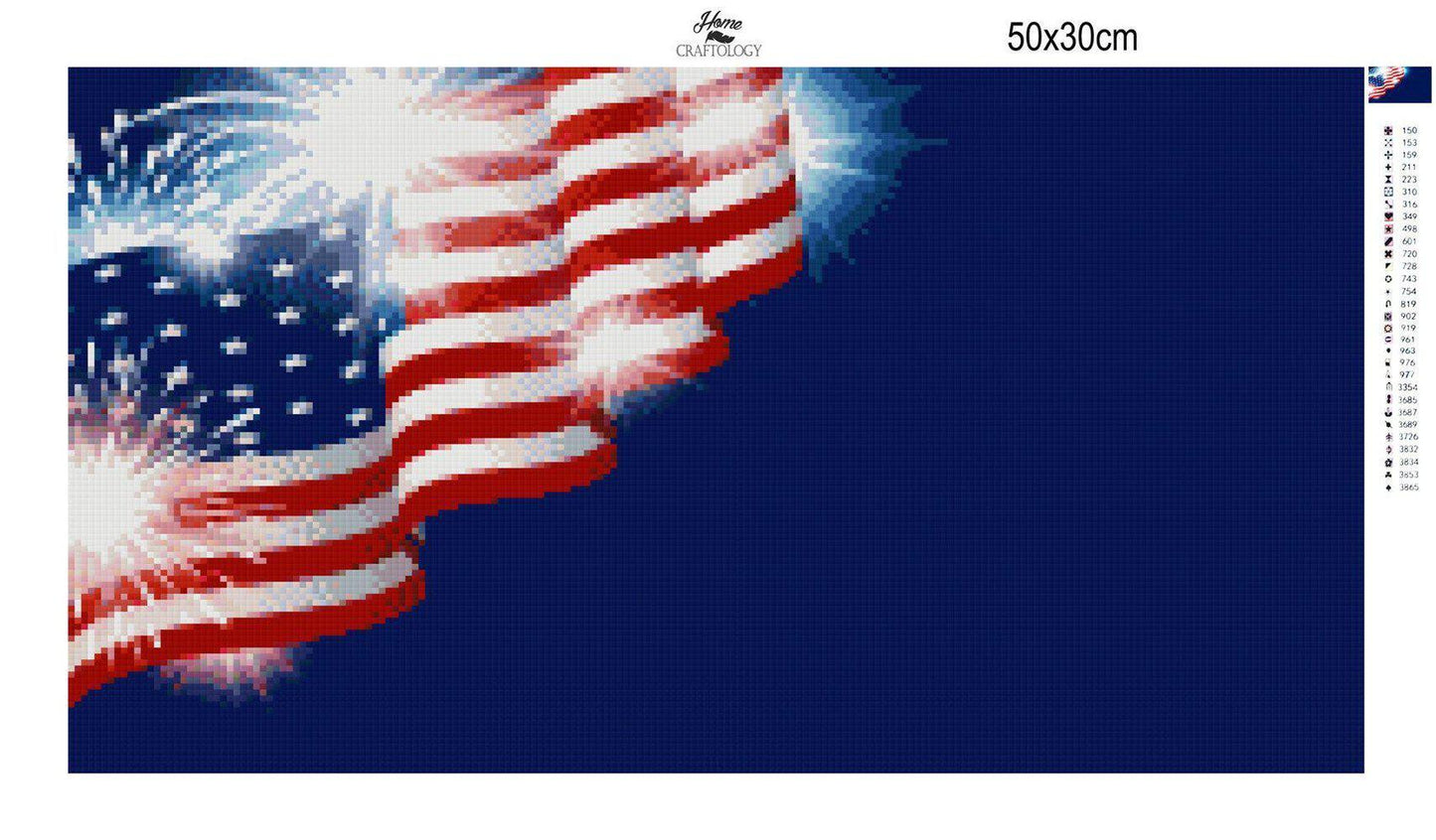 Broad Stripes and Bright Stars - Premium Diamond Painting Kit