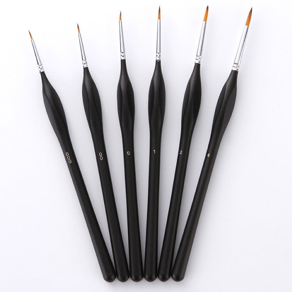 6 Piece Premium Detailed Brush Set