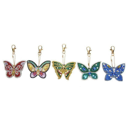 Butterflies - Diamond Painting Keychain - Home Craftology