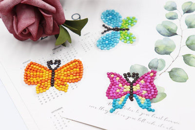 Butterflies - Diamond Painting Sticker - Home Craftology