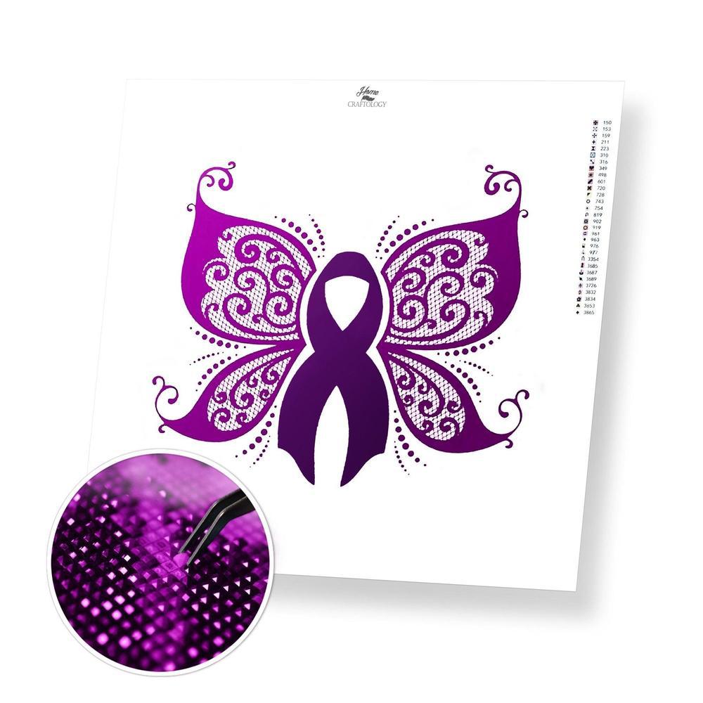 Cancer Awareness - Diamond Painting Kit - Home Craftology