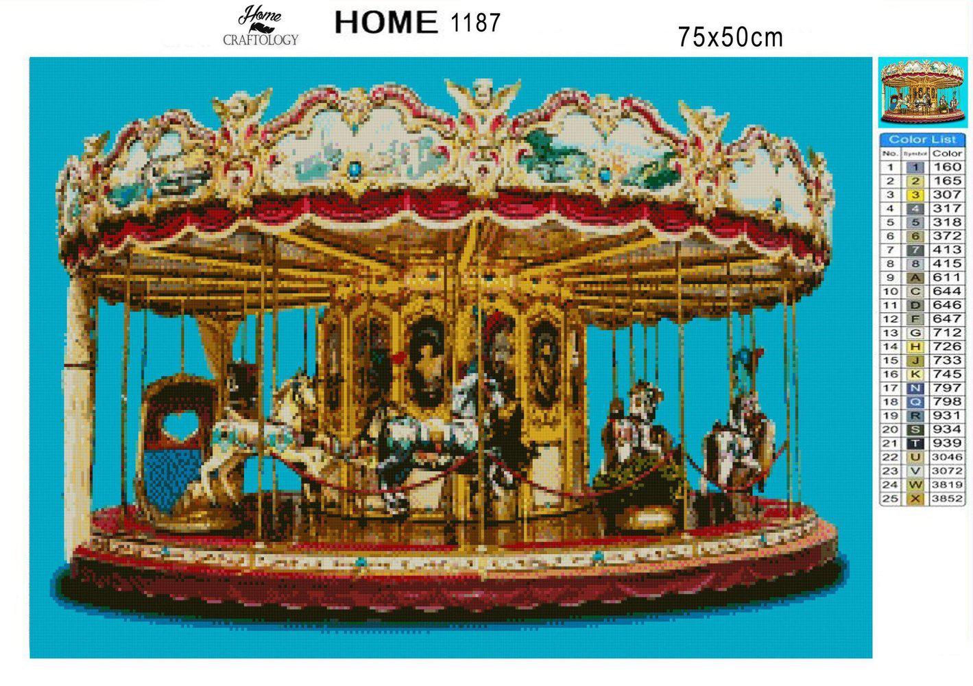 Carousel - Diamond Painting Kit - Home Craftology