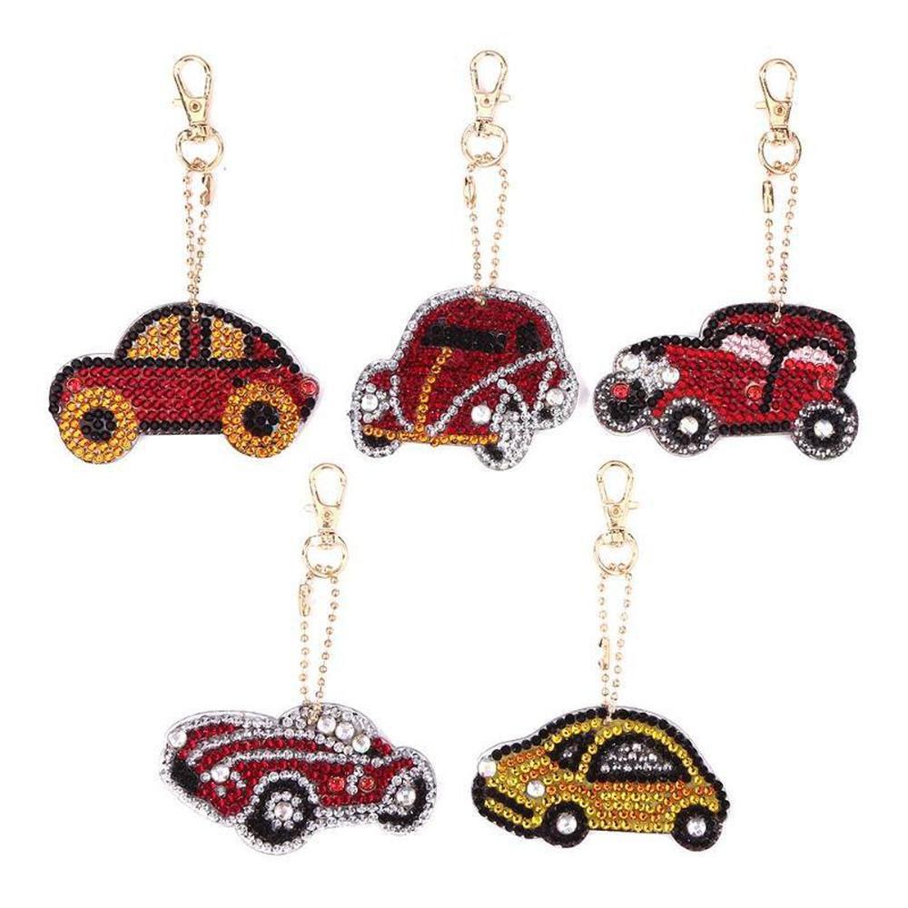 Cars - Diamond Painting Keychain - Home Craftology