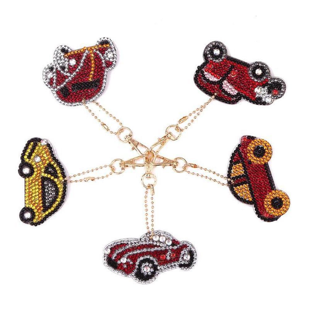 Cars - Diamond Painting Keychain - Home Craftology