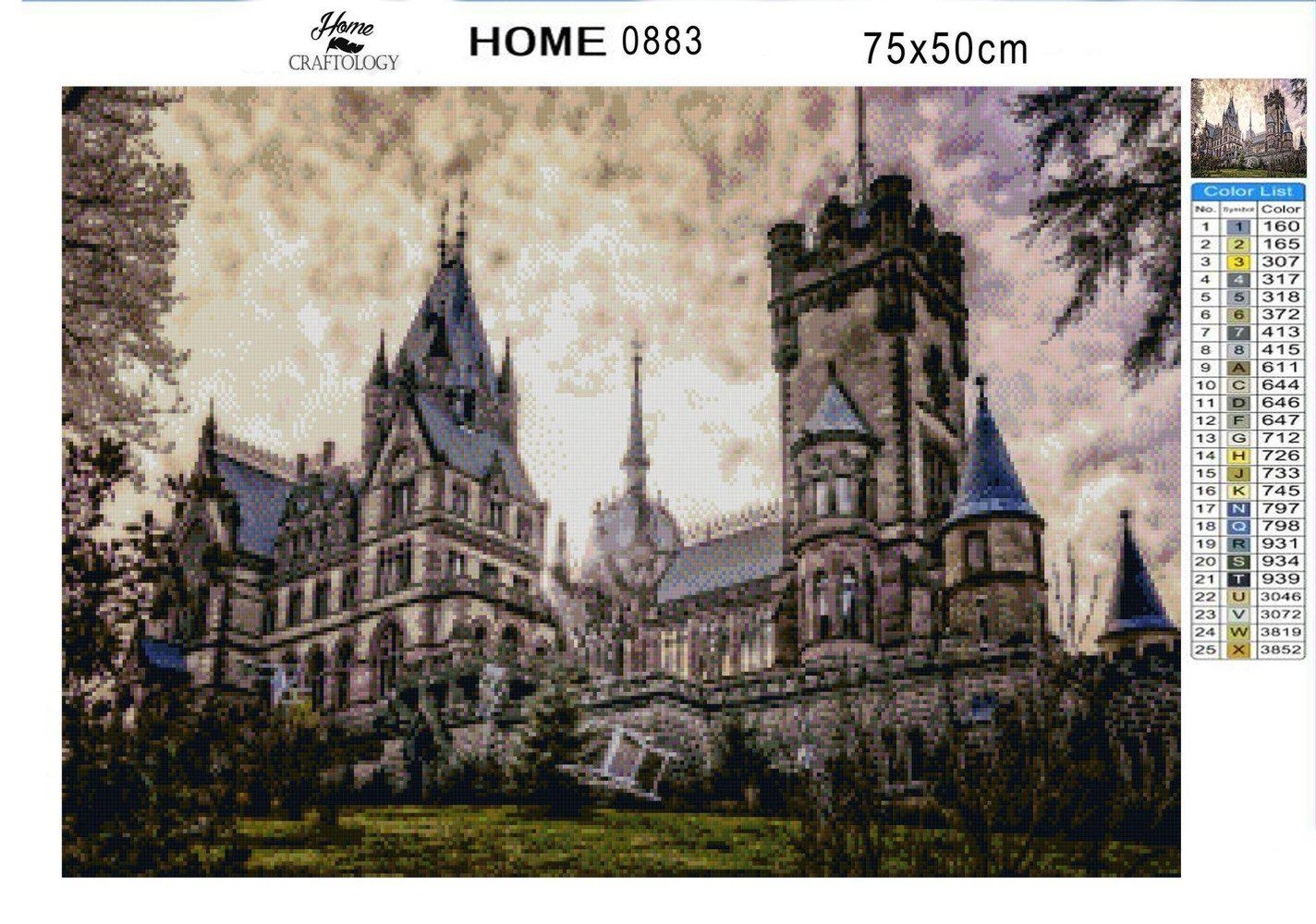 Castle Drachenburg - Diamond Painting Kit - Home Craftology