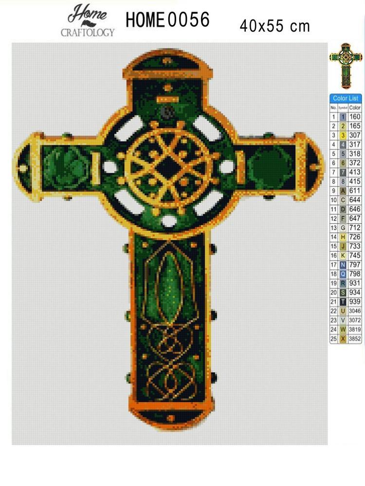 Celtic Cross - Diamond Painting Kit - Home Craftology