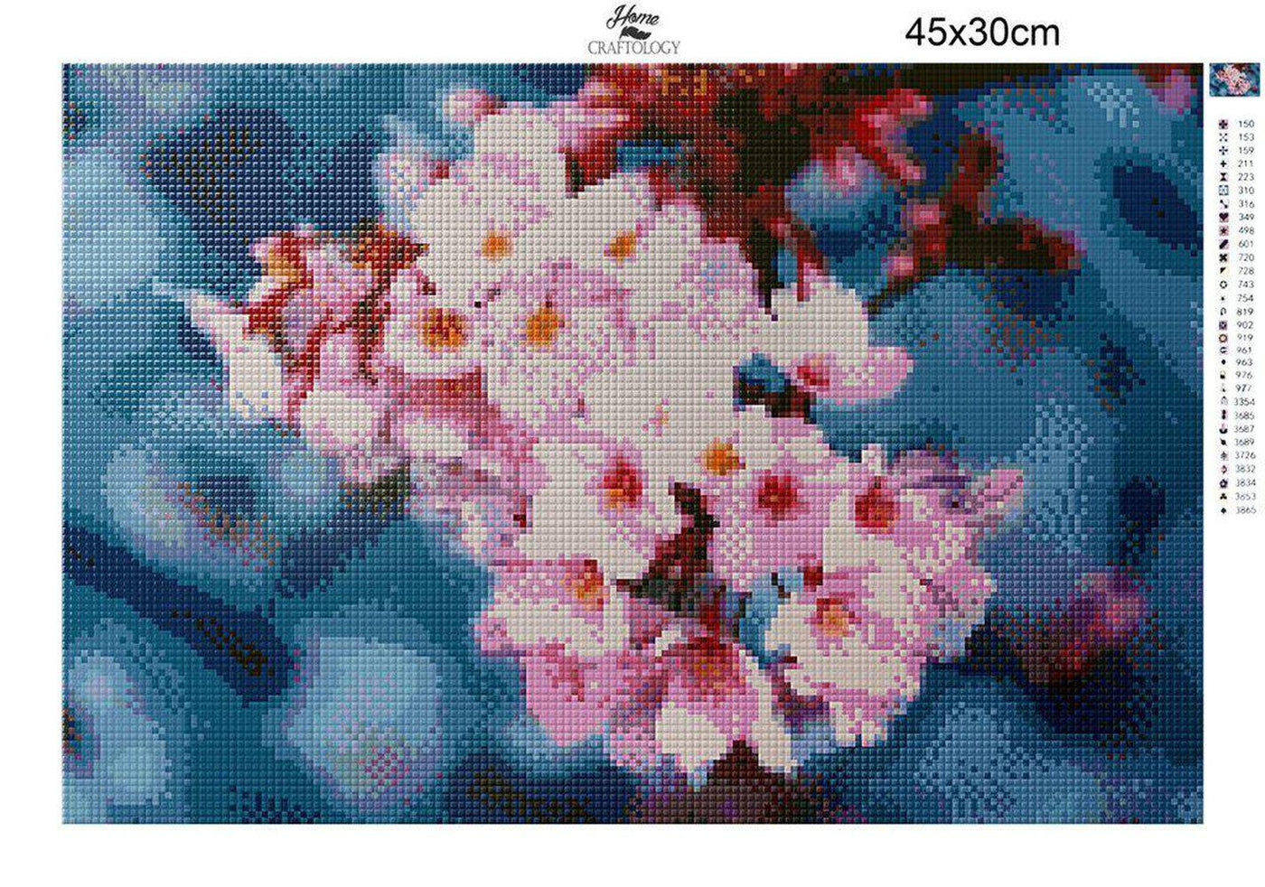 Cherry Blossoms - Diamond Painting Kit - Home Craftology