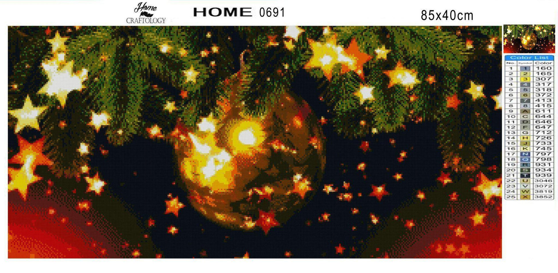 Christmas Ball - Diamond Painting Kit - Home Craftology