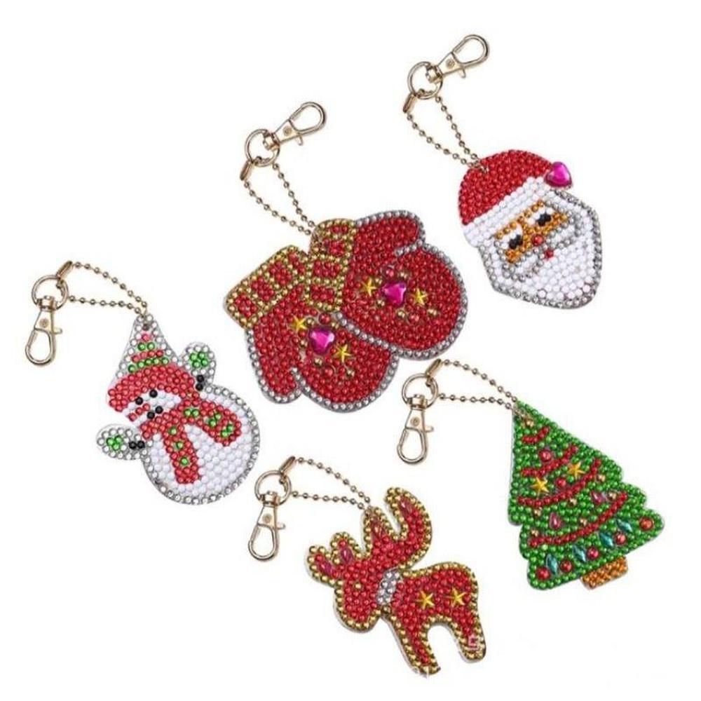 Christmas - Diamond Painting Keychain - Home Craftology