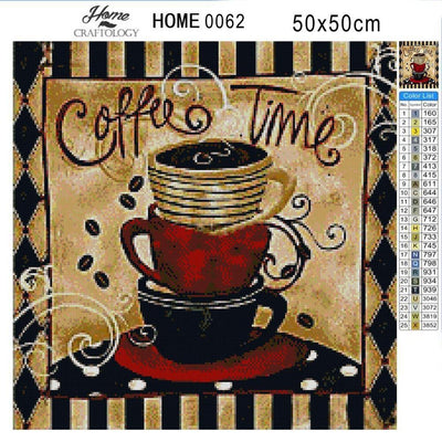 Coffee Time - Diamond Painting Kit - Home Craftology