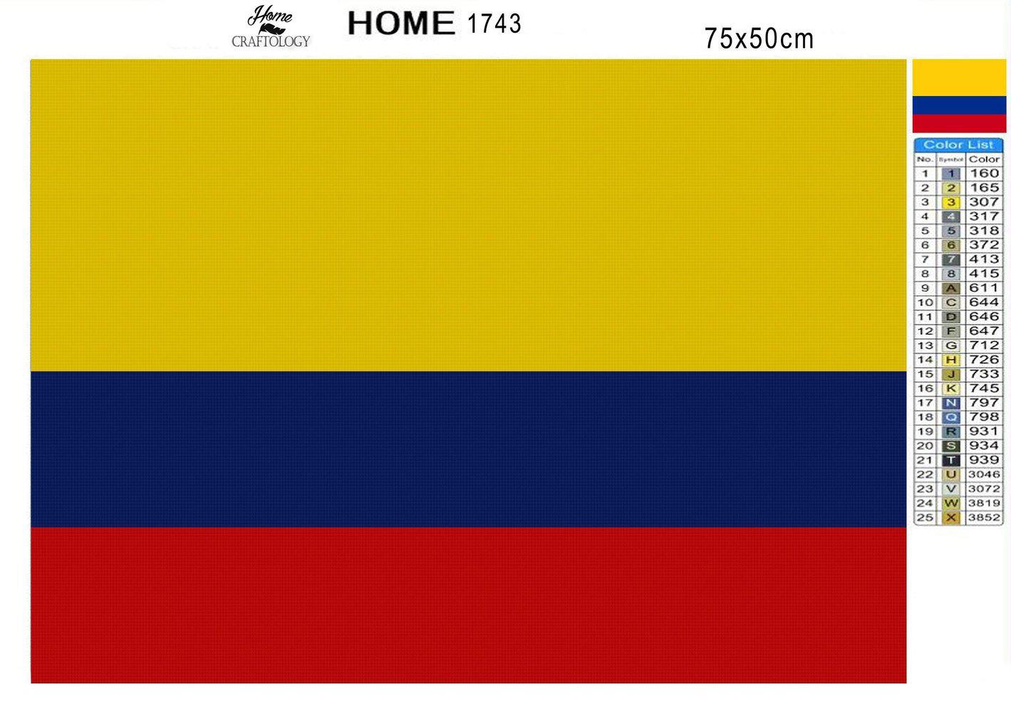 Colombia Flag - Premium Diamond Painting Kit