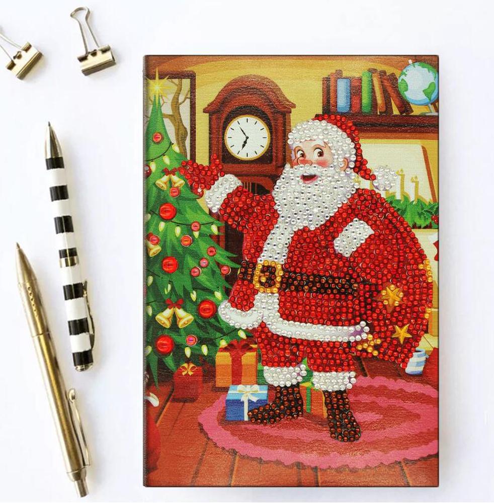 Santa Claus - Diamond Painting A5 Notebook