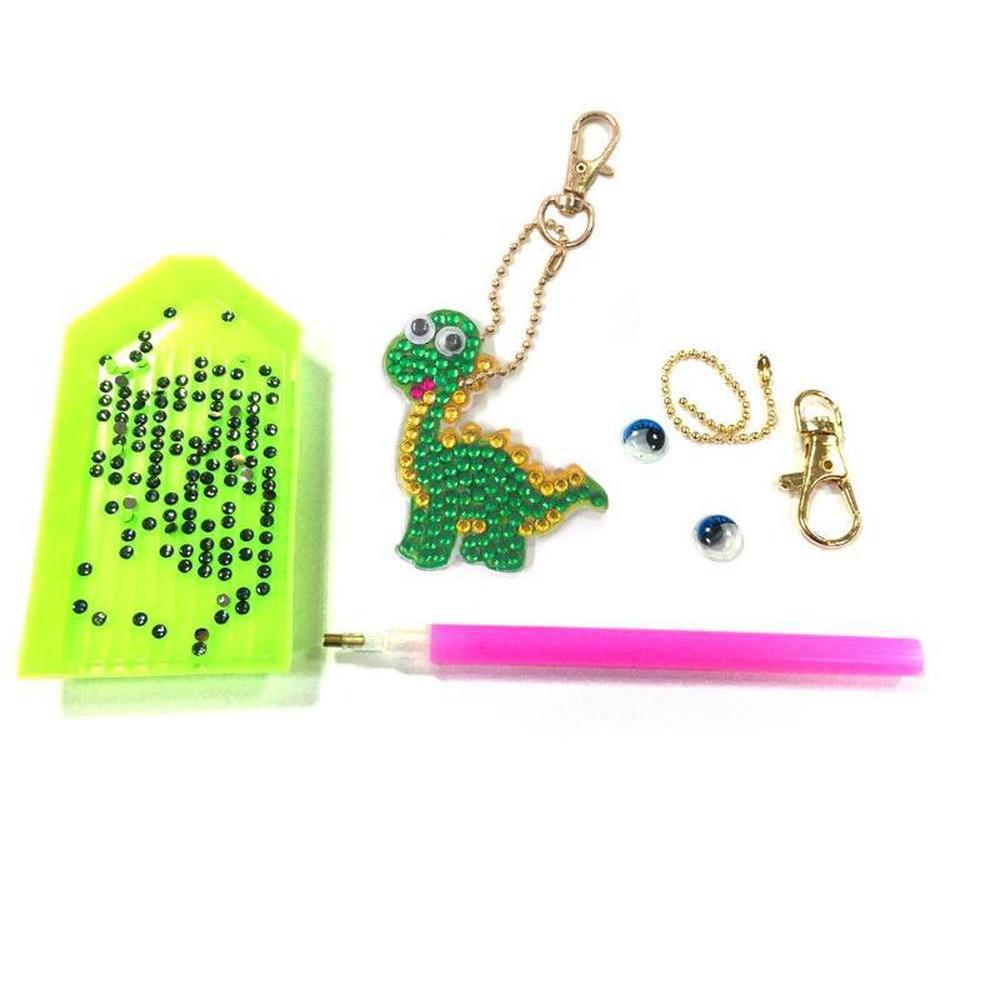 Dinosaurs - Diamond Painting Keychain - Home Craftology