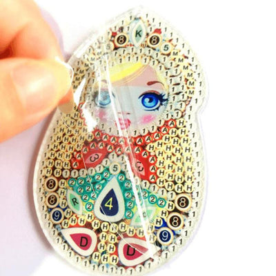 Dolls - Diamond Painting Keychain - Home Craftology