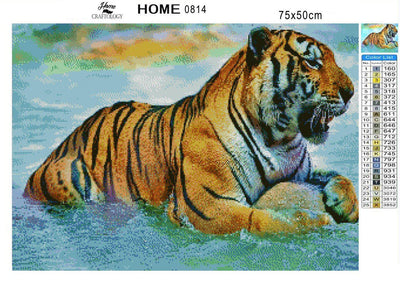 Fierce Tiger - Diamond Painting Kit - Home Craftology