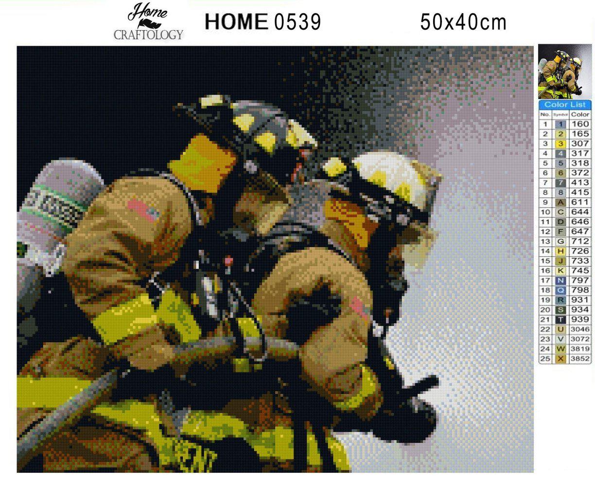 Firefighters - Diamond Painting Kit - Home Craftology