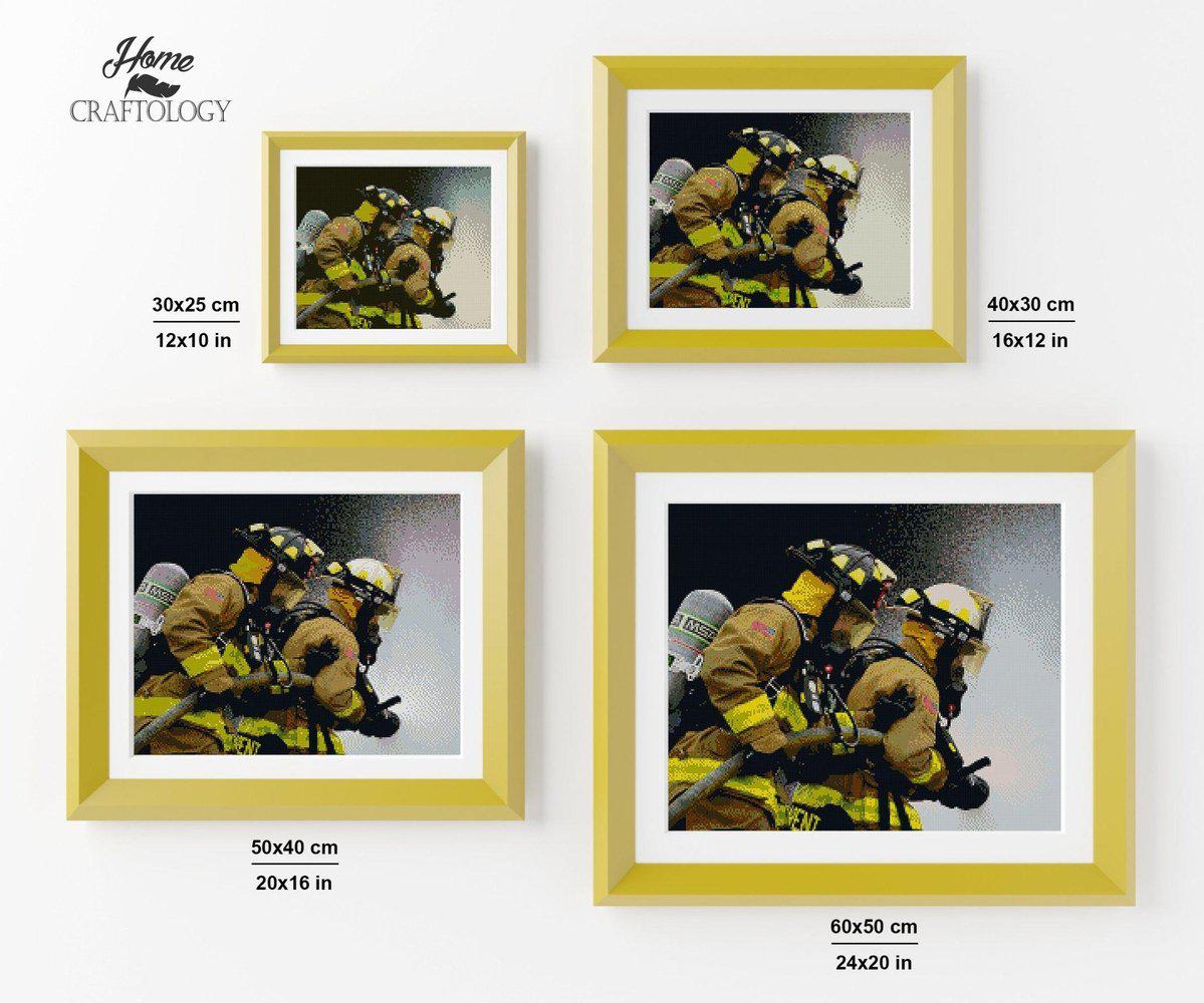 Firefighters - Diamond Painting Kit - Home Craftology