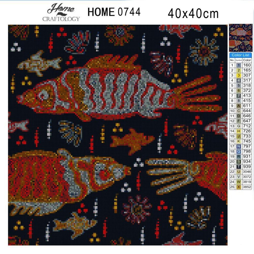 Fish Art - Diamond Painting Kit - Home Craftology