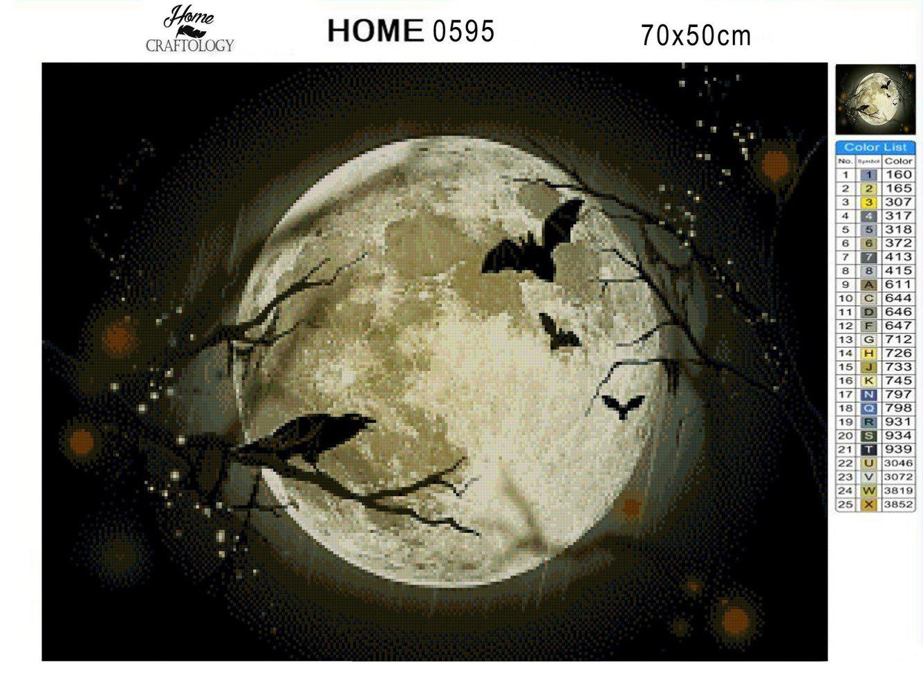 Full Moon - Diamond Painting Kit - Home Craftology