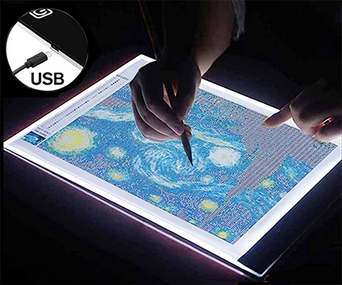 A4 LED Light Board for Diamond Painting Kits, USB Powered Drawing Light Pad  - China LED Light Pad and Light Pad A4 price